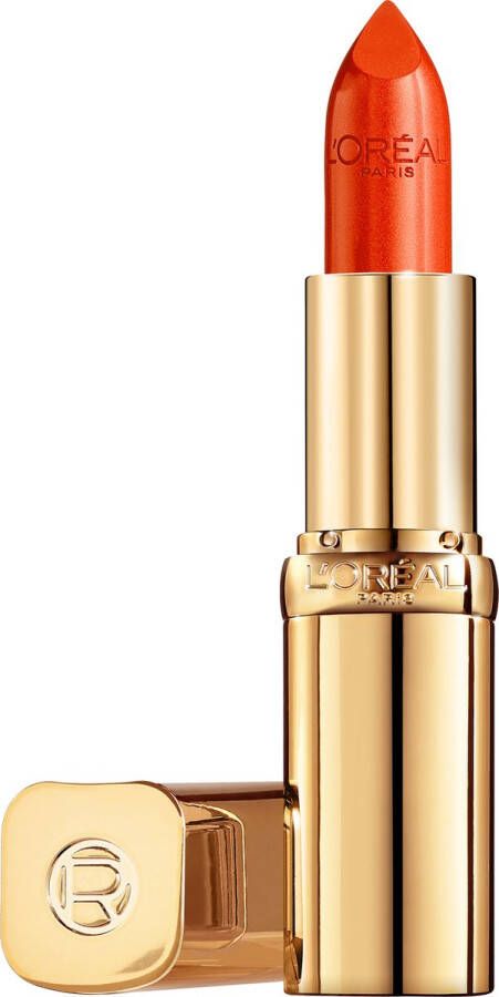 L Oréal Paris Color Riche Satin Lipstick Verzorgende Lippenstift Verrijkt met Arganolie 163 Orange Magique Oranje 4 54 gr