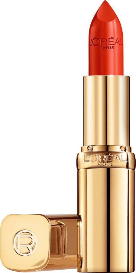 L Oréal Paris Color Riche Satin Lipstick Verzorgende Lippenstift Verrijkt met Arganolie 377 Perfect Red- Rood 4 54 gr
