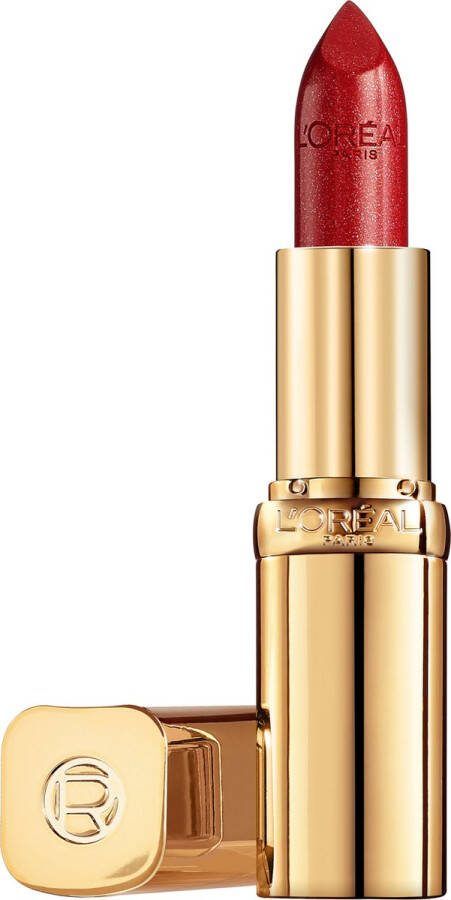 L Oréal Paris Color Riche Satin Lipstick Verzorgende Lippenstift Verrijkt met Arganolie 345 Cristal Cerise Rood 4 54 gr
