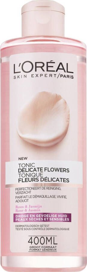 L'Oréal Paris Skin Expert Delicate Flowers gezichtstonic 400 ml