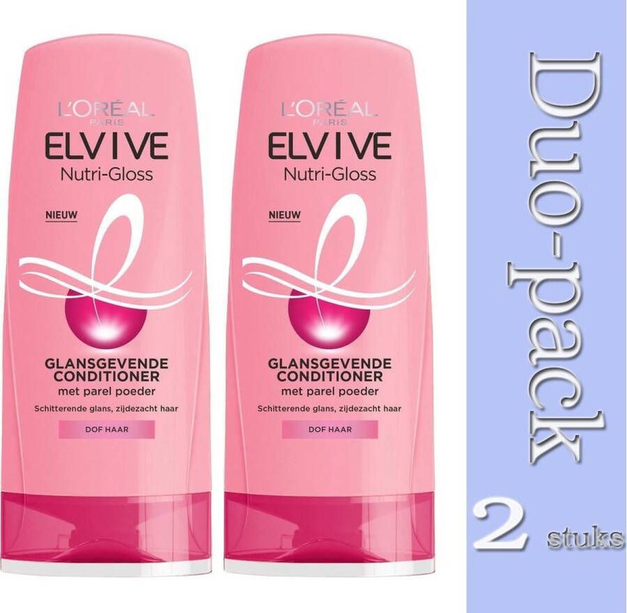 L Oréal Paris Duo Pack 2x Elvive Nutri Gloss Conditioner 200 ml-3600523629930