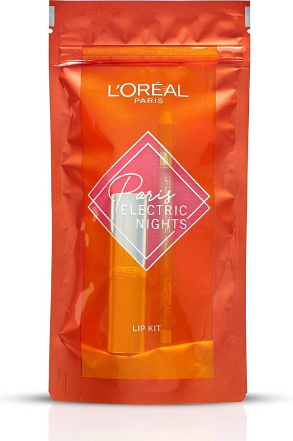L Oréal Paris Electric Nights Lip kit Nude Lippenstift en Lipliner