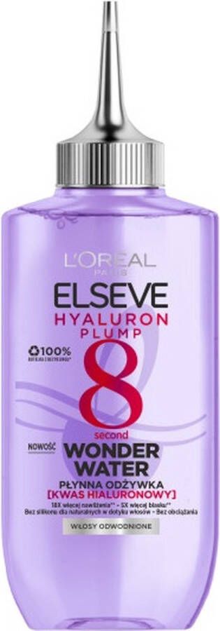 L Oréal Paris Elseve Hyaluron Plump Wonder Water vloeibare conditioner voor uitgedroogd haar 200ml
