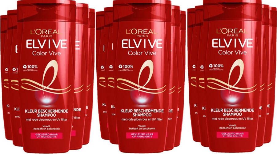 L Oréal Paris Elvive Color Vive Shampoo 250 ml Voordeelverpakking 18 stuks