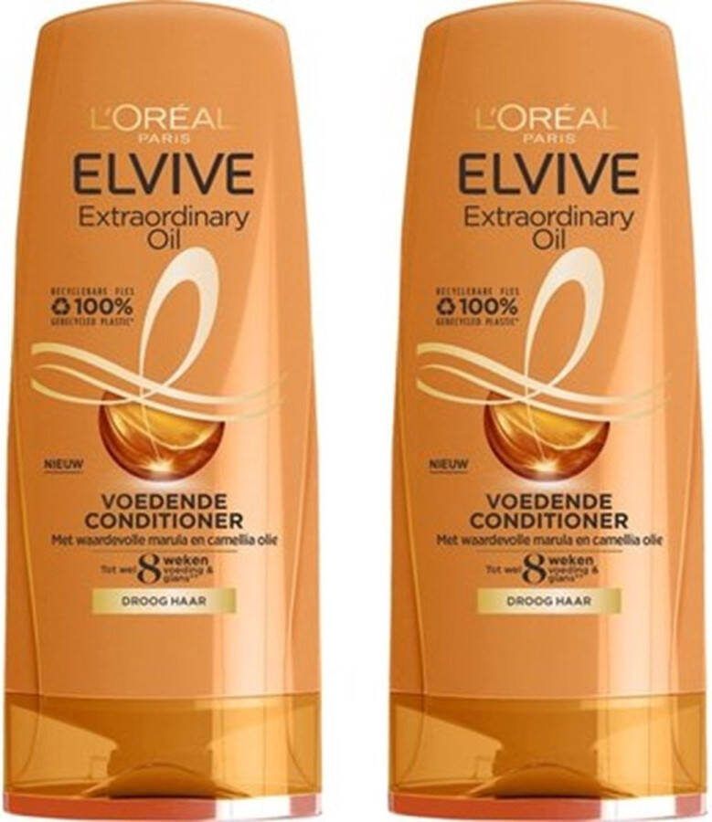L Oréal Paris Duo Pack 2x Elvive Extraordinairy Oil Conditioner 200 ml-3600523609451