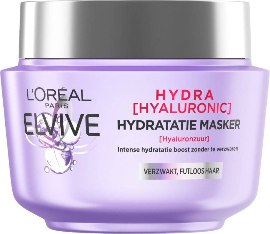 L Oréal Paris Elvive Hydra Hyaluronic Haarmasker Hydraterend Met Hyaluronzuur 300 ml