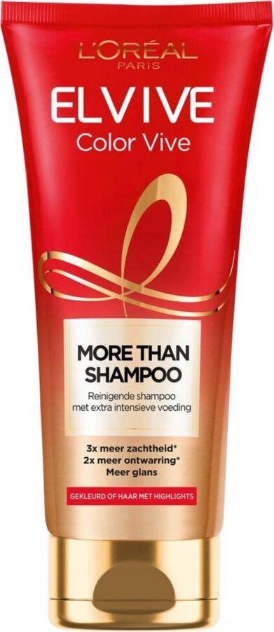 L'Oréal Paris Elvive Color Vive More Than shampoo voor gekleurd haar 6 x 200 ml voordeelverpakking