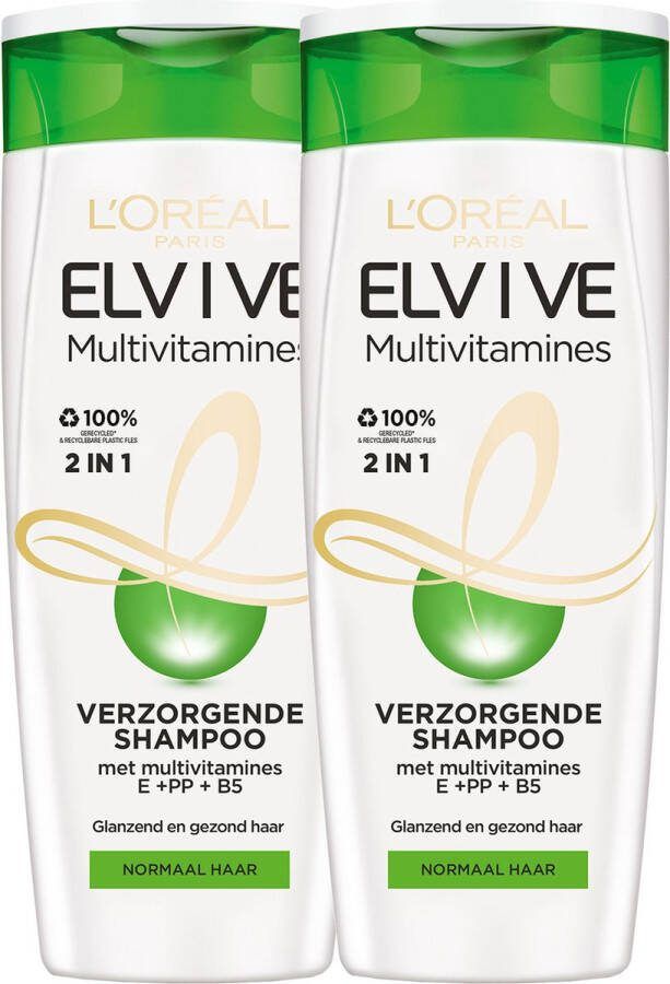 L Oréal Paris L'Oréal Paris Elvive Multivitamines Shampoo 2 x 250ml
