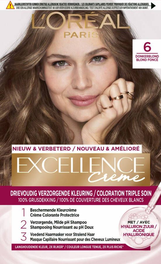 L Oréal Paris L'Oréal Paris Excellence Crème 6 Donkerblond Haarverf