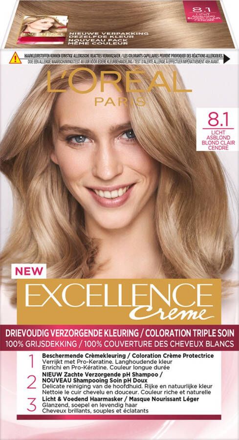 L'Oréal Paris Excellence Crème Excellence Crème haarkleuring Licht Asblond