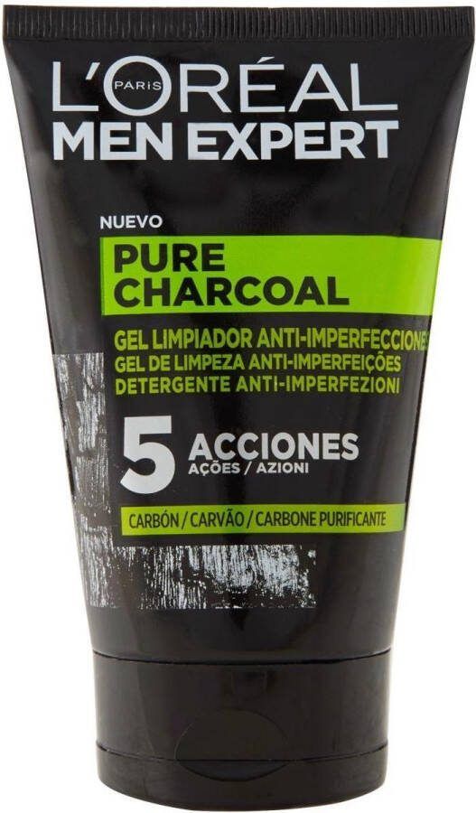L Oréal Paris Gezichtsreinigingsgel Pure Charcoal L'Oreal Make Up (100 ml)