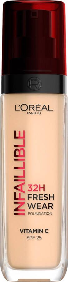 L Oréal Paris Infaillible 32HR Fresh Wear Foundation 100 Langhoudende Foundation met SPF 25 en Vitamine C 30ML