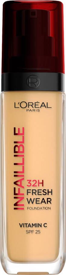 L Oréal Paris Infaillible 32HR Fresh Wear Foundation 140 Langhoudende Foundation met SPF 25 en Vitamine C 30ml