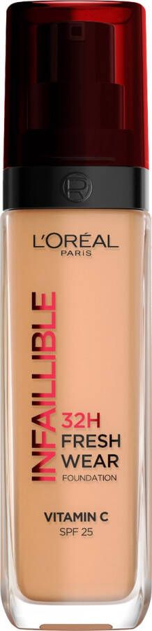 L Oréal Paris Infaillible 32HR Fresh Wear Foundation 260 Langhoudende Foundation met SPF 25 en Vitamine C 30ML