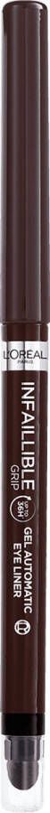 L Oréal Paris Infallible 36H Grip Gel Automatic Eyeliner 004 Brown Denim Bruin Opdraaibaar gelpotlood met een handige sponsapplicator 5g