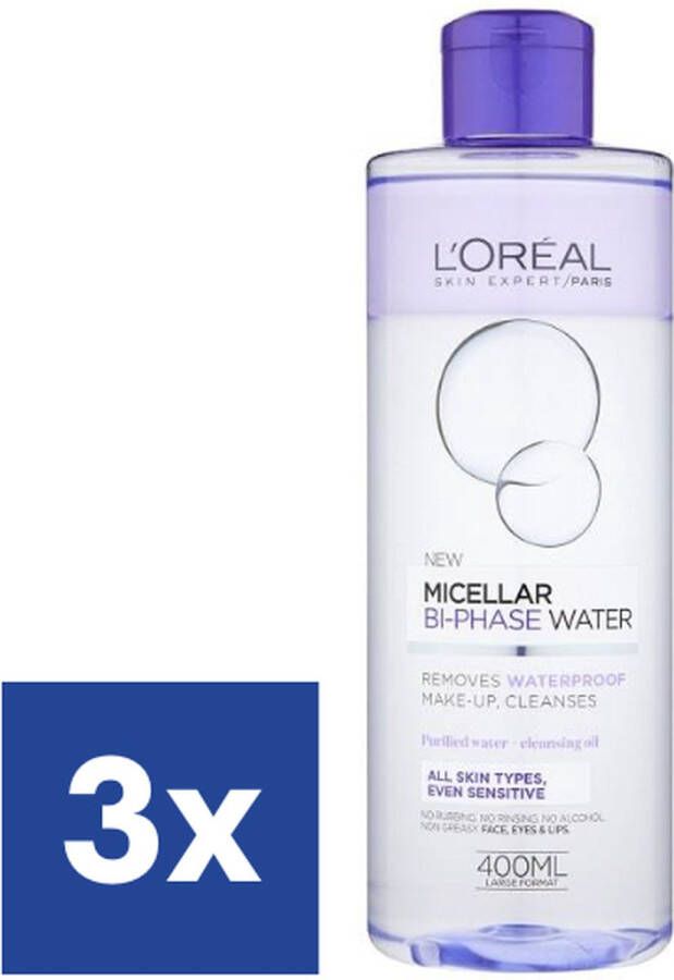 L Oréal Paris l' Oreal B-Fase Micellair Water 3 x 400 ml