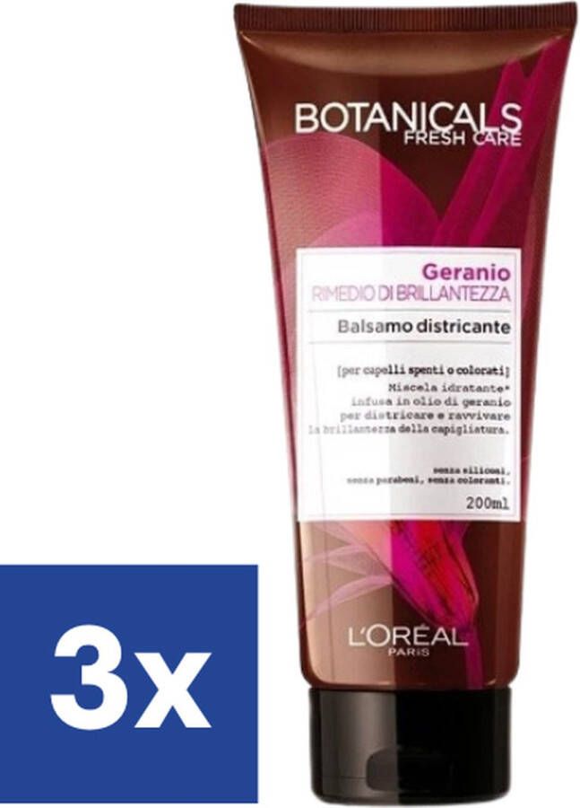 L Oréal Paris l' Oreal Botanicals Fresh Care Color Conditioner 3 x 200 ml