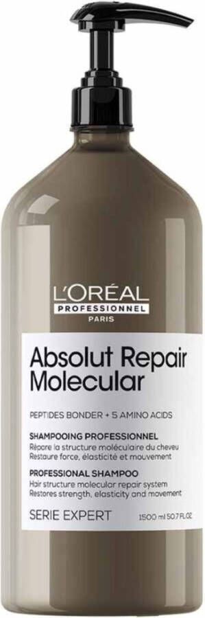 L Oréal Paris L Oréal Professionnel Absolut Repair Molecular Shampoo voor beschadigd- of onhandelbaar haar 1500 ml