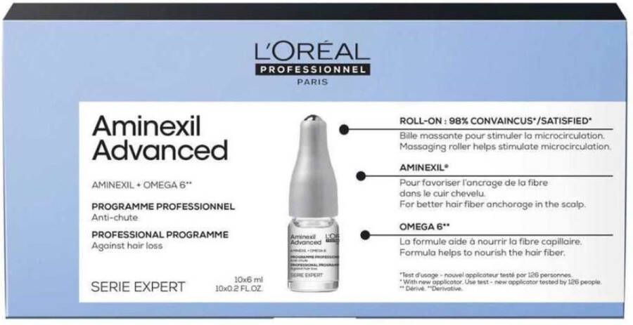 L Oréal Paris L Oréal Professionnel Aminexil Advanced Anti-haaruitval activatie programma Haarkuur voor dunner wordend haar 10 x 6 ml