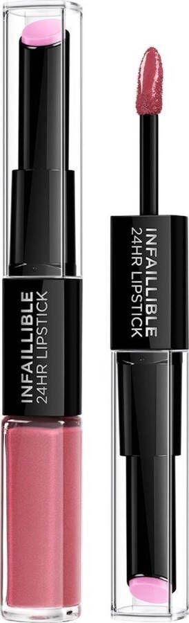 L Oréal Paris L'Or�al Paris Infaillible 24H Lipstick Langhoudende 2-staps Lipstick met Vitamine E 213 Toujour Teaberry Pruim 5.7ml