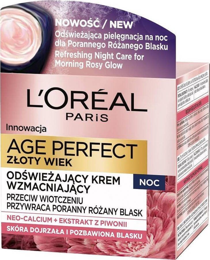 L Oréal Paris L'Oreal Age Perfect Neo-Calcium Cream Rich Strengthening Cream For Night 50Ml