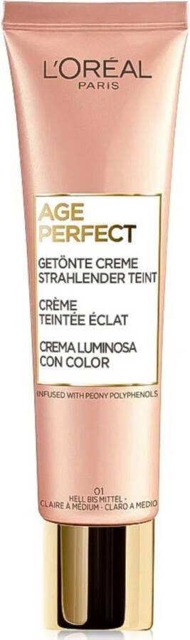 L Oréal Paris L'Oréal Age Perfect Tinted Dagcrème 01 Light To Medium
