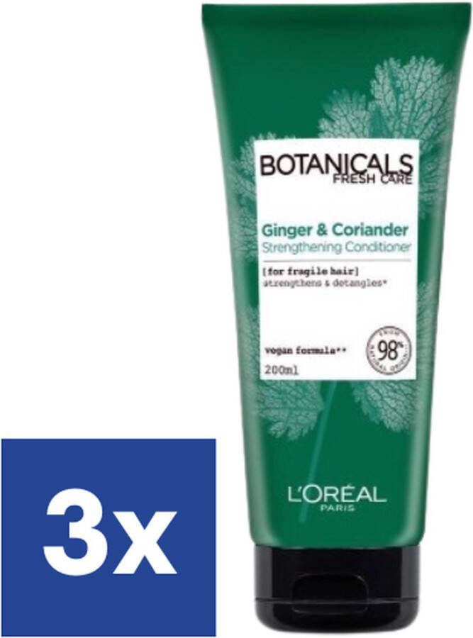 L' oreal l'Oreal Botanicals Ginger & Coriander Conditioner 3 x 200 ml