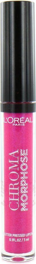L Oréal Paris L'Oréal Chroma Morphose Glitter Pressed Lipstick 02 Pink Chameleon
