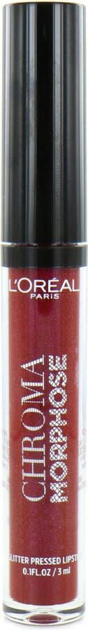 L Oréal Paris L'Oréal Chroma Morphose Glitter Pressed Lipstick 03 Night Viper