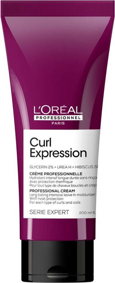 L Oréal Professionnel Curl Expression Leave-In Moisturizer – Hydrateert en verstevigt krullen – Serie Expert – 200 ml