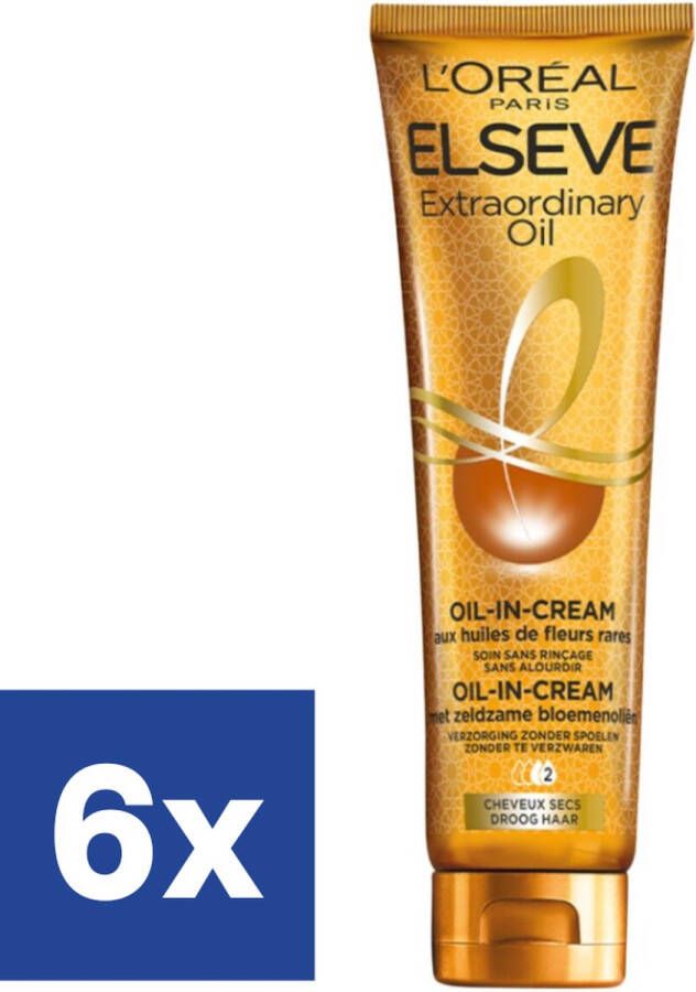 L Oréal Paris l'Oreal Elseve Hair Extraordinairy Oil In Cream 6 x 150 ml