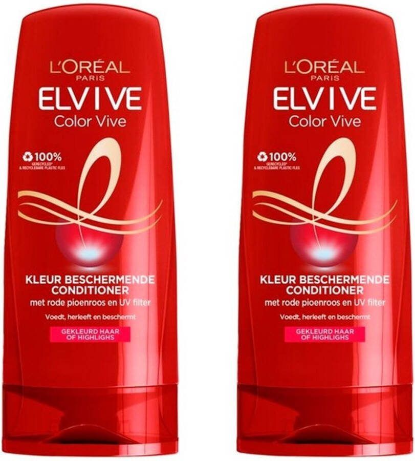 L Oréal Paris L'Oréal Elvive Color Vive Conditioner 2 x 200 ml