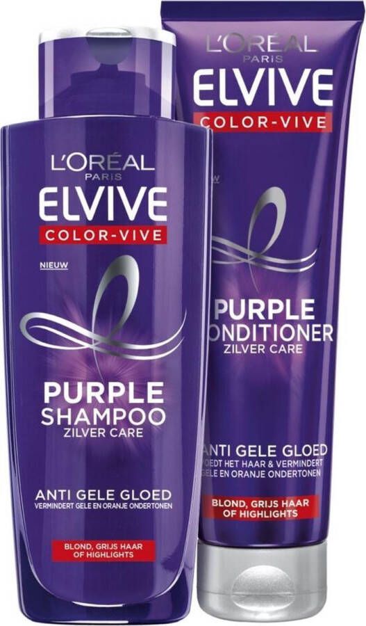 L Oréal Paris L'Oréal Elvive Color Vive – shampoo 1x 200 ml & Conditioner 1x 250 ml – Pakket