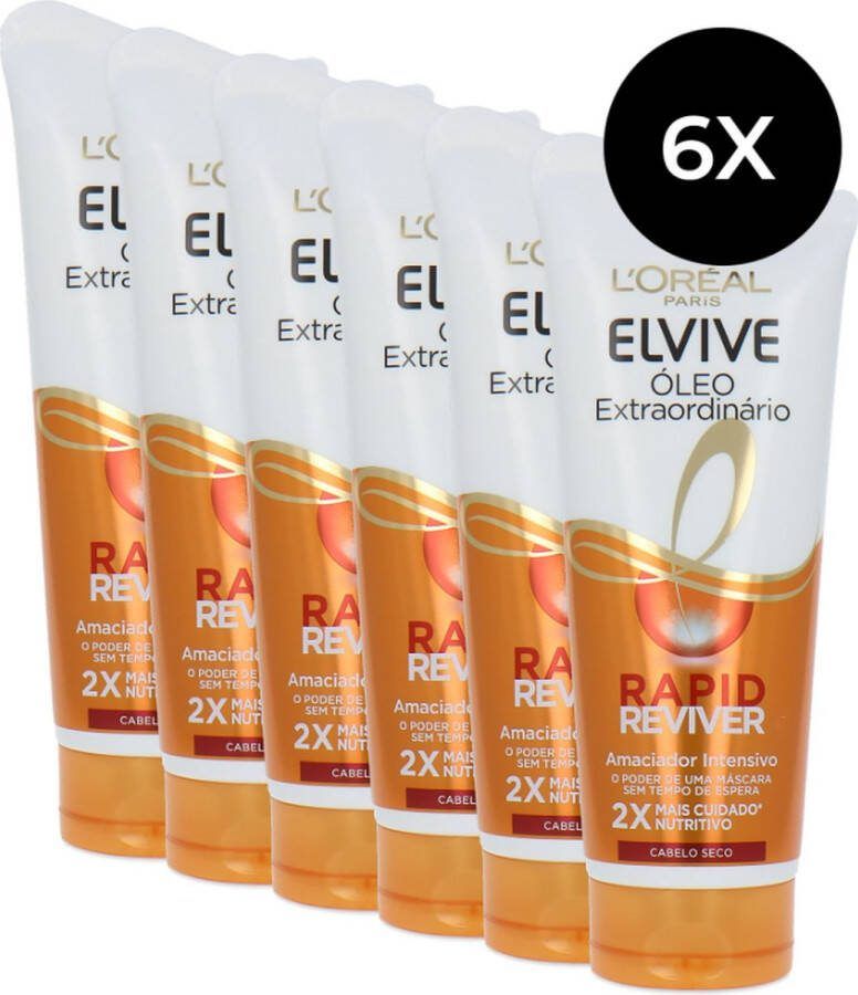 L Oréal Paris L'Oréal Elvive Extraordinary Oil Rapid Reviver 6 x 180 ml