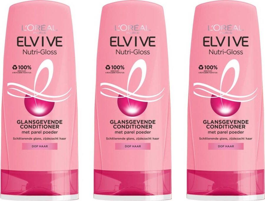 L Oréal Paris L'Oréal Elvive Nutri-Gloss Conditioner 3 x 200 ml