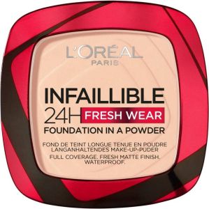 L'Oréal Paris infaillible 24h fresh wear foundation in a powder poederfoundation 180 Rose Sand