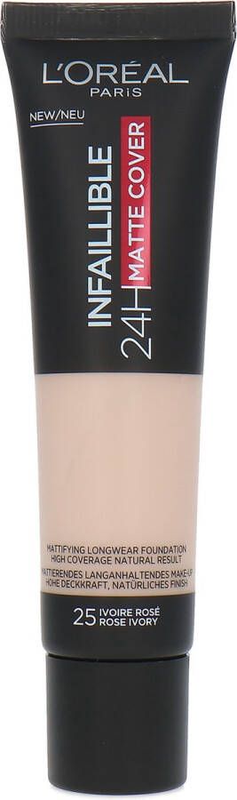 L Oréal Paris L'Oréal Infaillible 24H Matte Cover Foundation 25 Rose Ivory