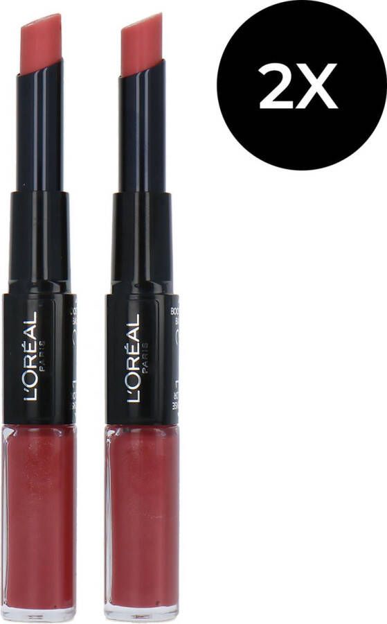 L Oréal Paris L'Oréal Infallible 24H 2 Step Lipstick 312 Incessant Russet (2 stuks)