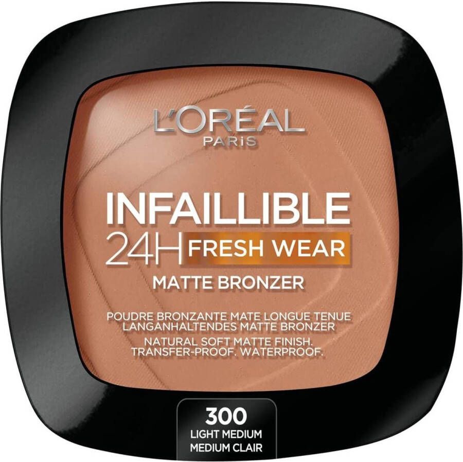 L Oréal Paris L'Oréal Infallible 24H Fresh Wear Matte Bronzer 300 Light Medium