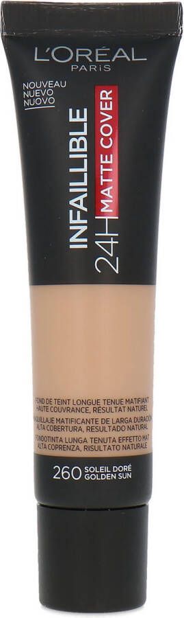 L Oréal Paris L'Oréal Infallible 24H Matte Cover Foundation 260 Golden Sun