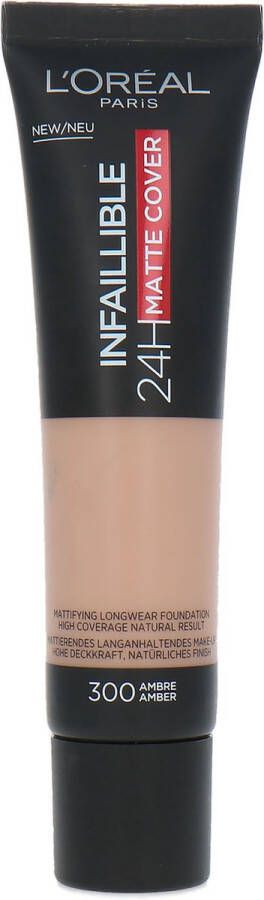 L Oréal Paris L'Oréal Infallible 24H Matte Cover Foundation 300 Amber