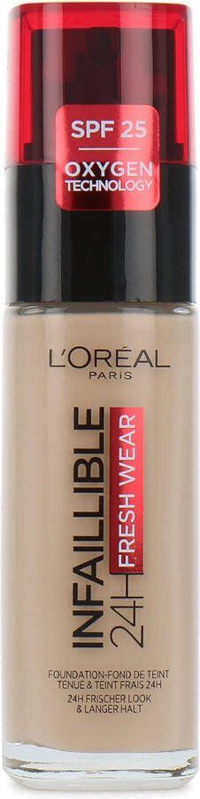L Oréal Paris Infaillible 32HR Fresh Wear Foundation 100 Langhoudende Foundation met SPF 25 en Vitamine C 30ML