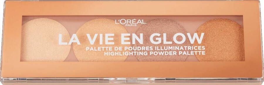 L Oréal Paris L'Oreal La Vie En Glow Highlighting Powder Palette Highlighters 01 Warm Glow Eclat Dore 5G