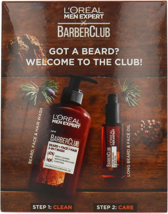 L Oréal Paris L'Oréal Men Expert BarberClub Welcome To The Club Cadeauset 230 ml
