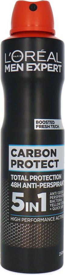 L Oréal Paris L'Oréal Men Expert Deodorant Spray 250 ml Carbon Protect