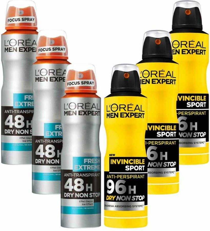 L Oréal Paris L'Oréal Men Expert Fresh Extreme & Invincible Sport Deodorant Spray Pakket