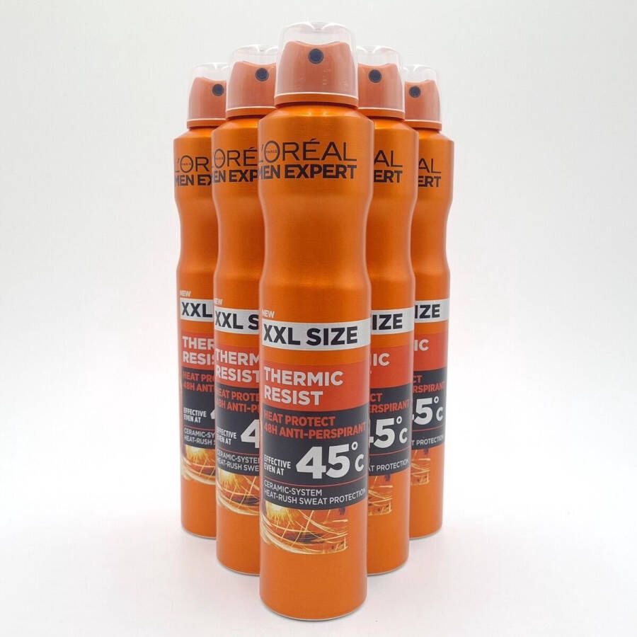 L Oréal Paris L'Oréal Men Expert Thermic Resist Deodorant Spray XXL 6 x 300 ml
