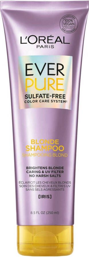 L Oréal Paris L'Oreal Paris EverPure Sulfate Free Blonde Shampoo with Iris brightens Blonde 250ml