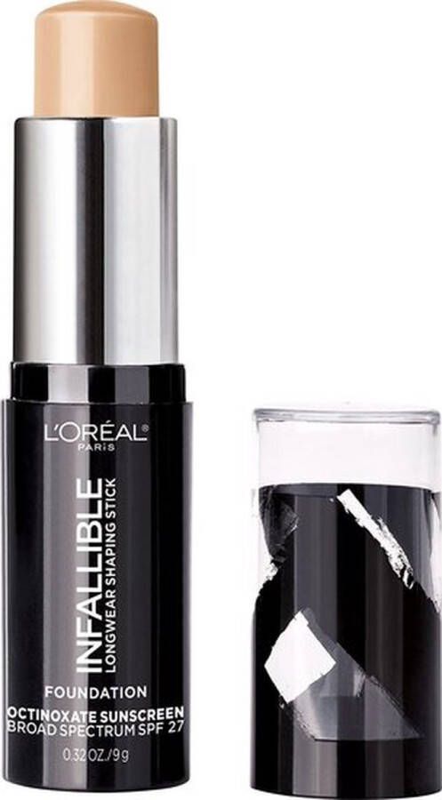 L Oréal Paris L'Oreal Paris Infallible Longwear Shaping Stick Foundation 404 Shell Beige SPF 27 Beige 9 g