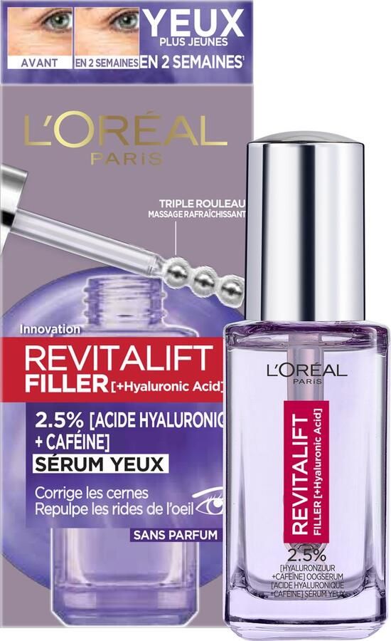 L'Oréal Paris Revitalift Filler Hyaluronzuur & Niacinamide oogserum 20 ml
